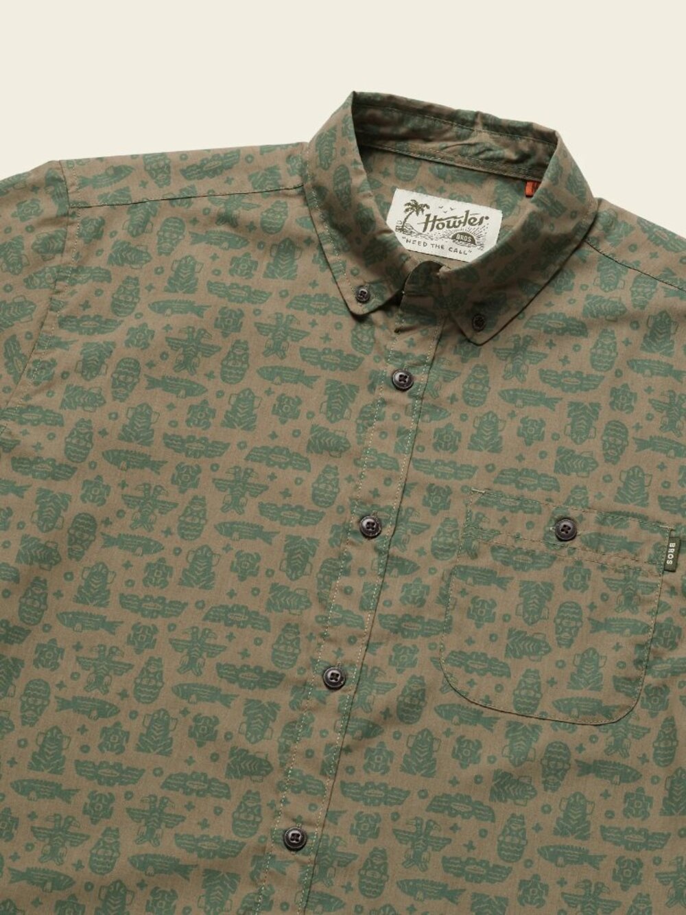 NWOT Howler Bros Mansfield Shirt Critters : Marsh Green (L)